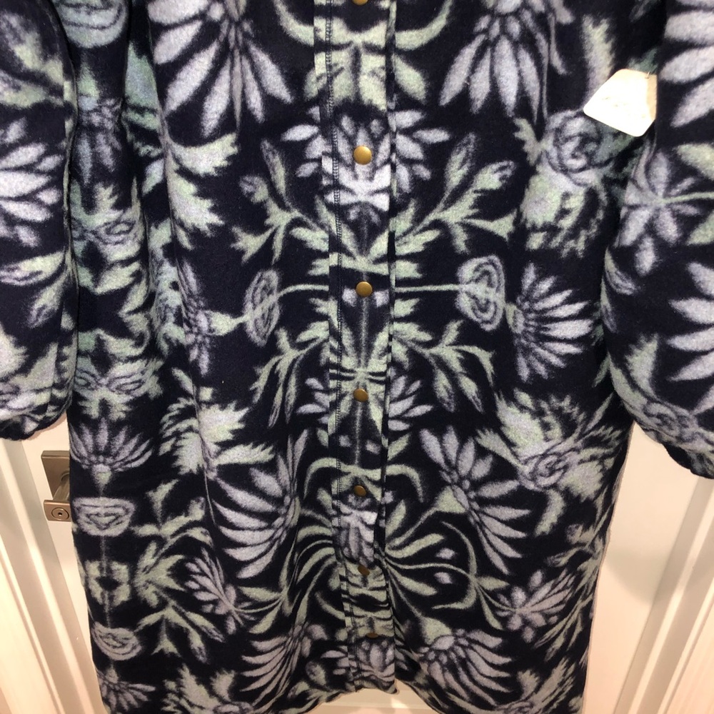 New Free People This Love Cardi Blue Sky Oversized Coat Parka Jacket sz XL - Picture 10 of 11